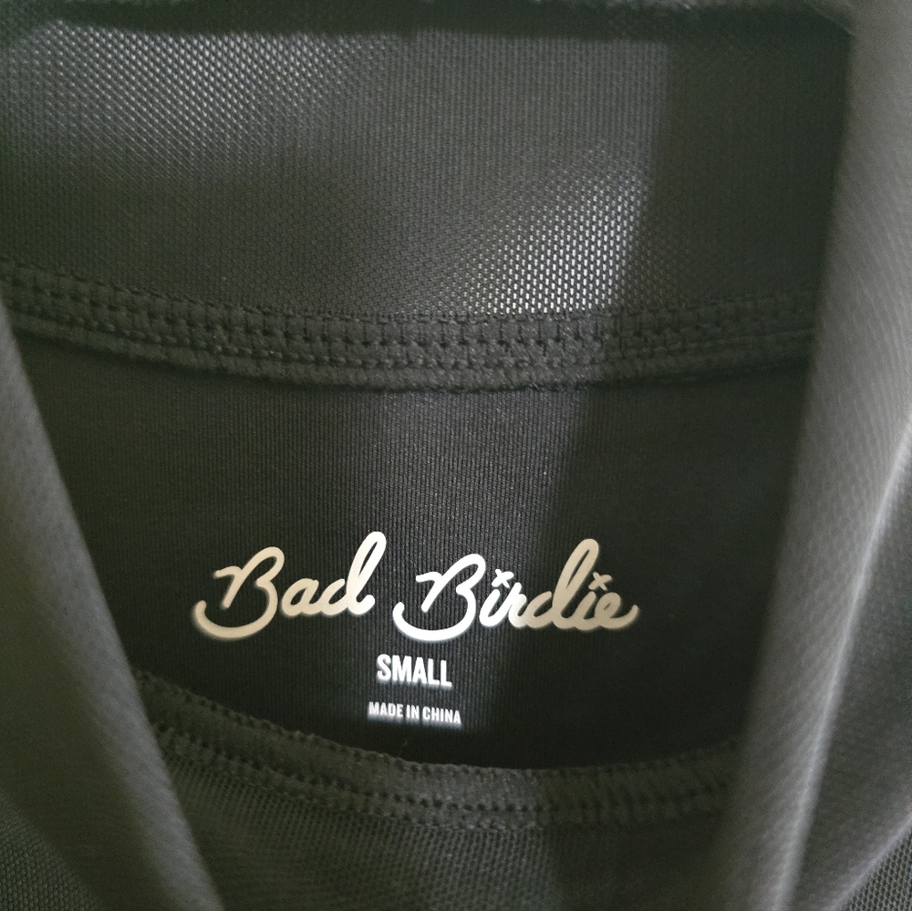 Bad Birdie Hybrid Long Sleeve Black Mini Dress Small Sporty Golf - Picture 4 of 9
